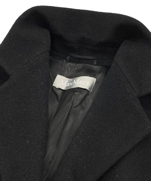 MaxMara（マックスマーラ）MaxMara (マックスマーラ) ウールチェスターコート ブラック サイズ:42の古着・服飾アイテム