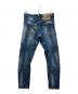 DSQUARED2 (ディースクエアード) リペア加工デニムパンツ インディゴ サイズ:S：12000円