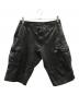 ISAMU KATYAMA BACKLASH（イサムカタヤマバックラッシュ）の古着「レザーカーゴハーフパンツ」｜ブラック
