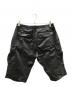 ISAMU KATYAMA BACKLASH (イサムカタヤマバックラッシュ) レザーカーゴハーフパンツ ブラック サイズ:M：21000円