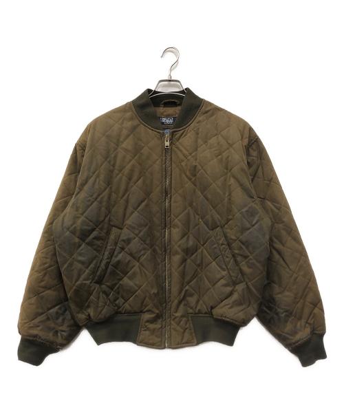 POLO RALPH LAUREN（ポロ・ラルフローレン）POLO RALPH LAUREN (ポロ・ラルフローレン) オイルドキルティングジャケット ブラウン サイズ:Lの古着・服飾アイテム
