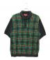 Supreme（シュプリーム）の古着「Plaid Knit s/s Polo」｜ブラック