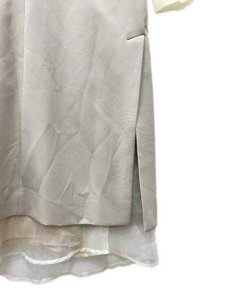 Ameri（アメリ）Ameri (アメリ) LONG VEST SET SHEER DRESS ベージュ サイズ:Sの古着・服飾アイテム