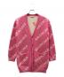 BALENCIAGA（バレンシアガ）の古着「Logo oversize cardigan」｜ピンク