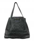 JIMMY CHOOジミーチュウ）の古着「スタッズピムリコ レザー トートバッグ」｜ブラック