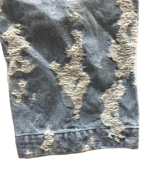 MAISON SPECIAL（メゾンスペシャル）MAISON SPECIAL (メゾンスペシャル) ダメージ加工デニムパンツ ブルーの古着・服飾アイテム