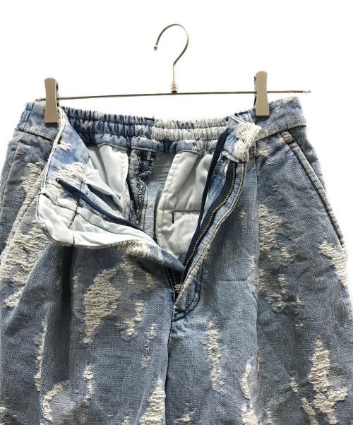 MAISON SPECIAL（メゾンスペシャル）MAISON SPECIAL (メゾンスペシャル) ダメージ加工デニムパンツ ブルーの古着・服飾アイテム