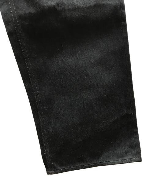 NIGEL CABOURN（ナイジェルケーボン）NIGEL CABOURN (ナイジェルケーボン) シンチバックワイドデニムパンツ ブラック サイズ:SIZE 86cm (W34)の古着・服飾アイテム