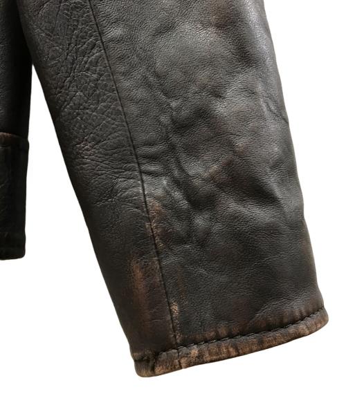 AVIREX（アヴィレックス）AVIREX (アヴィレックス) AGED LEATHER W-RIDERS JACKET ブラウン サイズ:XLの古着・服飾アイテム