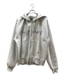 stussy（ステューシー）の古着「Dot Sport Zip Hoodie」｜グレー