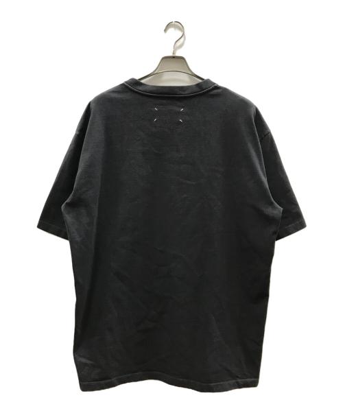 Maison Margiela（メゾンマルジェラ）Maison Margiela (メゾンマルジェラ) フロントテーピングロゴTシャツ ブラック サイズ:46の古着・服飾アイテム