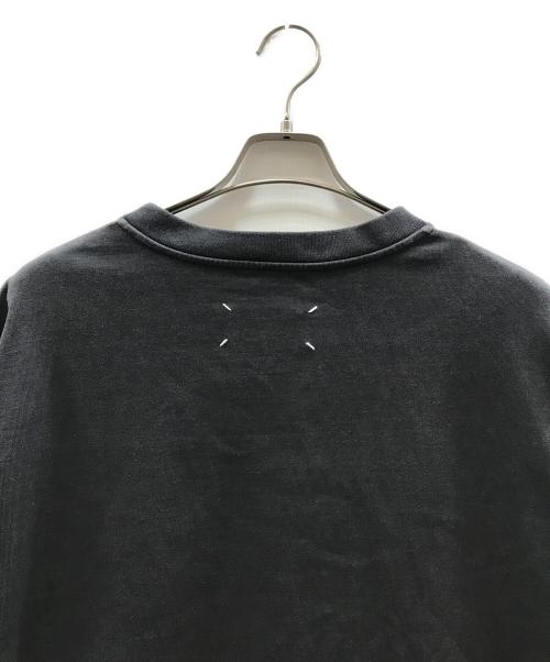 Maison Margiela（メゾンマルジェラ）Maison Margiela (メゾンマルジェラ) フロントテーピングロゴTシャツ ブラック サイズ:46の古着・服飾アイテム