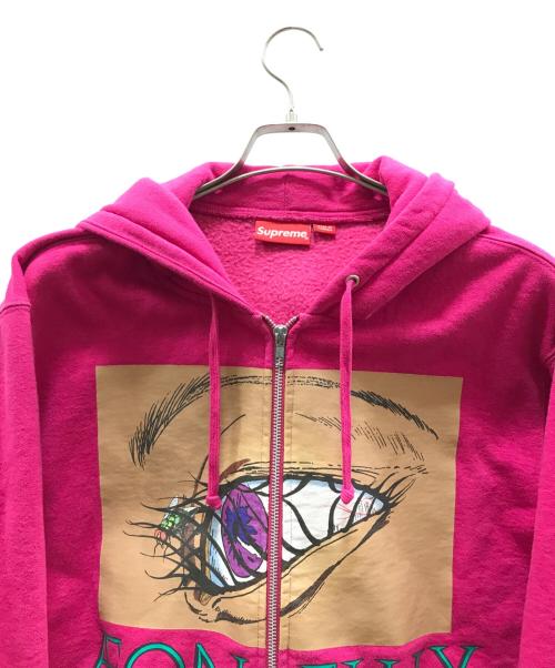 SUPREME（シュプリーム）SUPREME (シュプリーム) Aeon Flux Zip Up Hooded Sweatshirt ピンク サイズ:Mの古着・服飾アイテム
