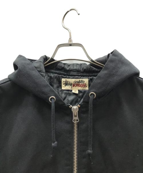 stussy（ステューシー）stussy (ステューシー) INSULATED WORK JACKET CANVAS ブラック サイズ:XSの古着・服飾アイテム