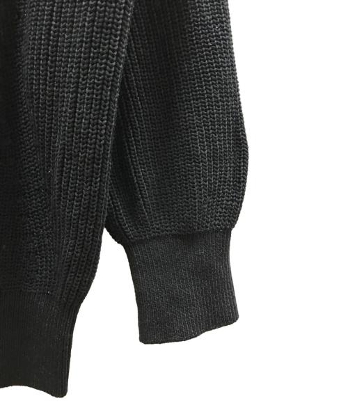 SHAREEF（シャリーフ）SHAREEF (シャリーフ) RIB KNIT ブラック サイズ:1の古着・服飾アイテム