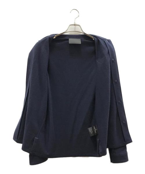 PRADA（プラダ）PRADA (プラダ) 三角プレート シャツ ネイビー サイズ:XSの古着・服飾アイテム