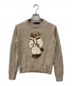 POLO RALPH LAURENポロ・ラルフローレン）の古着「ポロベアニット」｜ベージュ
