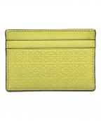LOEWEロエベ）の古着「リピートアナグラムカードケース」｜黄緑