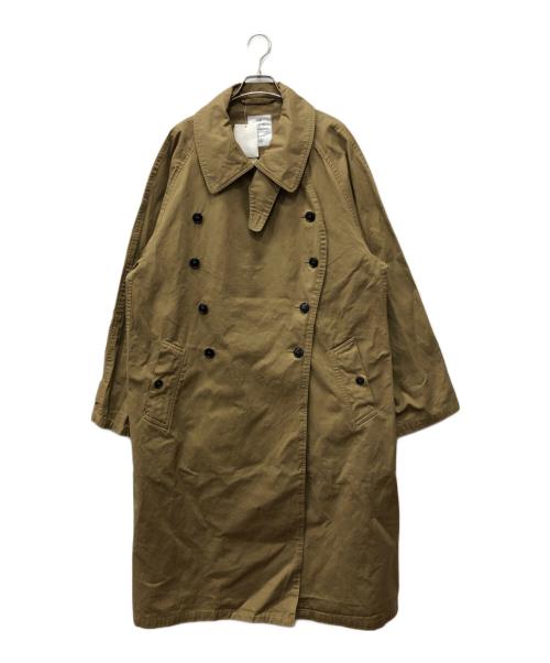 HTS（エイチティーエス）HTS (エイチティーエス) COTTON DOUBLE OVER COAT ベージュ サイズ:FREE 未使用品の古着・服飾アイテム