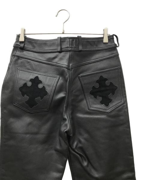 HARLEY-DAVIDSON（ハーレーダビッドソン）HARLEY-DAVIDSON (ハーレーダビッドソン) レザーパンツ ブラック サイズ:SIZE 81cm (W32)の古着・服飾アイテム