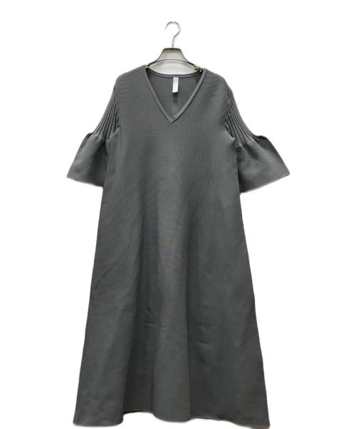 CFCL（シーエフシーエル）CFCL (シーエフシーエル) POTTERY SHORT BELL SLEEVE FLARE DRESS ブルー サイズ:1の古着・服飾アイテム