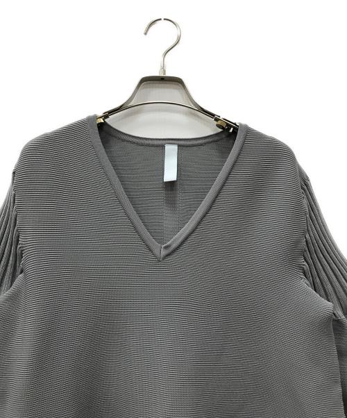 CFCL（シーエフシーエル）CFCL (シーエフシーエル) POTTERY SHORT BELL SLEEVE FLARE DRESS ブルー サイズ:1の古着・服飾アイテム