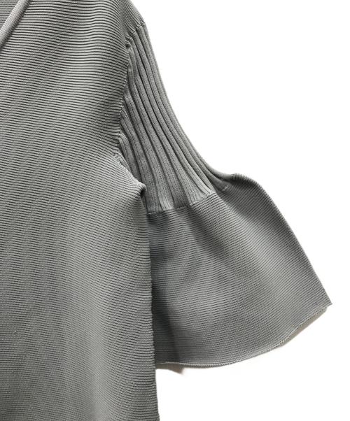 CFCL（シーエフシーエル）CFCL (シーエフシーエル) POTTERY SHORT BELL SLEEVE FLARE DRESS ブルー サイズ:1の古着・服飾アイテム