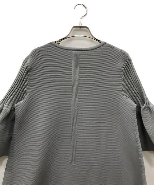 CFCL（シーエフシーエル）CFCL (シーエフシーエル) POTTERY SHORT BELL SLEEVE FLARE DRESS ブルー サイズ:1の古着・服飾アイテム