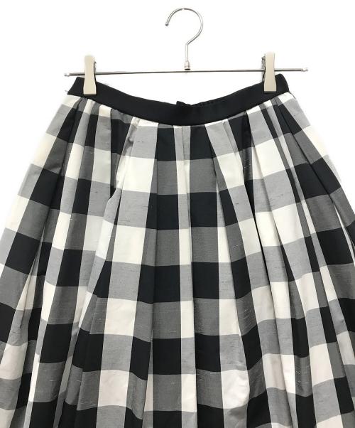 cygne（シーニュ）cygne (シーニュ) ブロックチェックスカート ブラック サイズ:1の古着・服飾アイテム
