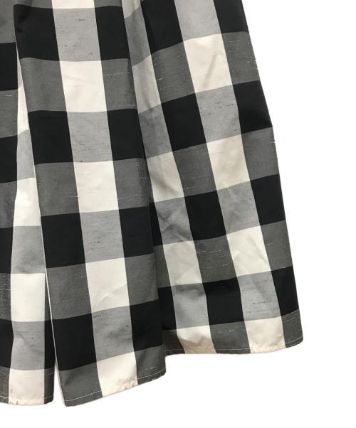 cygne（シーニュ）cygne (シーニュ) ブロックチェックスカート ブラック サイズ:1の古着・服飾アイテム