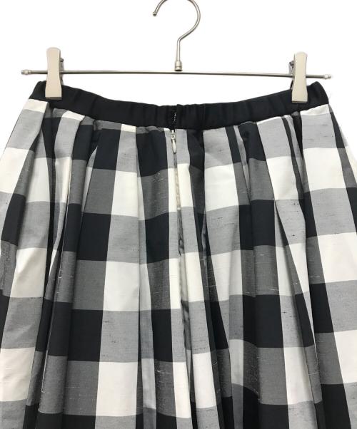 cygne（シーニュ）cygne (シーニュ) ブロックチェックスカート ブラック サイズ:1の古着・服飾アイテム