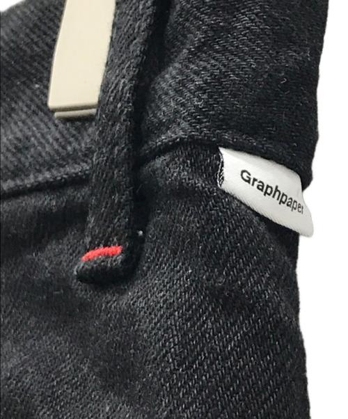 Graphpaper（グラフペーパー）Graphpaper (グラフペーパー) Selvage Denim Two Tuck Tapered Pants ブラック サイズ:2の古着・服飾アイテム