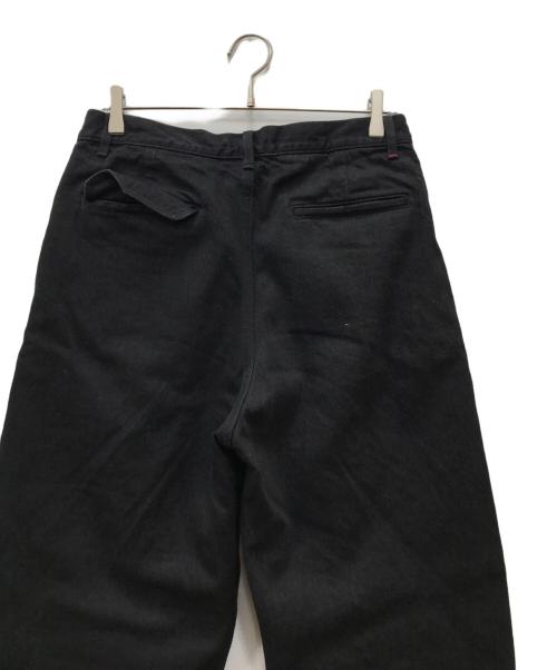 Graphpaper（グラフペーパー）Graphpaper (グラフペーパー) Selvage Denim Two Tuck Tapered Pants ブラック サイズ:2の古着・服飾アイテム