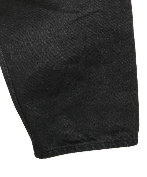 Graphpaper（グラフペーパー）Graphpaper (グラフペーパー) Selvage Denim Two Tuck Tapered Pants ブラック サイズ:2の古着・服飾アイテム