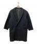 ATON（エイトン）の古着「140S BOUMOU MELTON ピークドラペルコート」｜ブラック