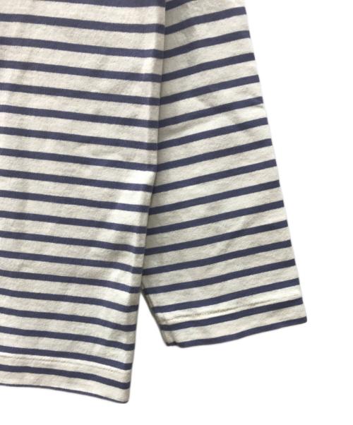 COMOLI（コモリ）COMOLI (コモリ) ボーダーボートネック ホワイト サイズ:2の古着・服飾アイテム