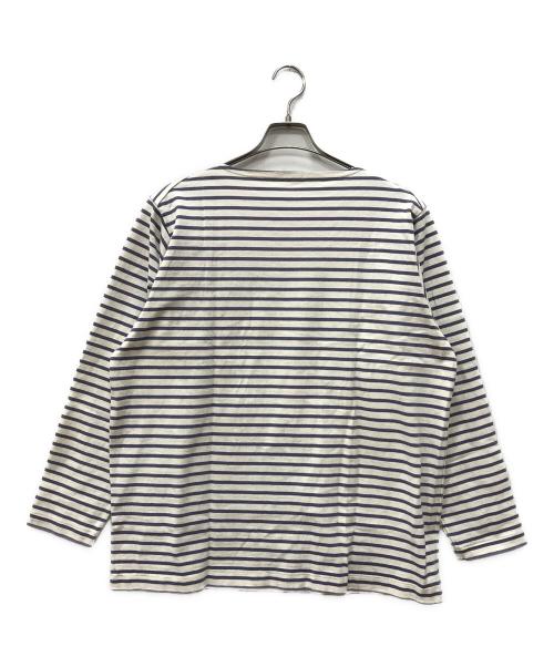 COMOLI（コモリ）COMOLI (コモリ) ボーダーボートネック ホワイト サイズ:2の古着・服飾アイテム