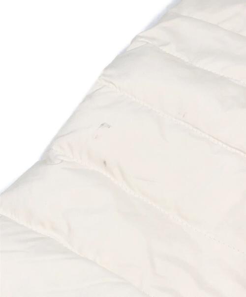 Traditional Weatherwear（トラディショナルウェザーウェア）Traditional Weatherwear (トラディショナルウェザーウェア) アークリー ロング カラーレス キルティングコート ホワイト サイズ:36の古着・服飾アイテム