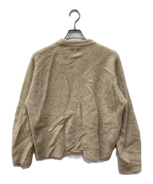 UNFIL（アンフィル）UNFIL (アンフィル) stretch superkid mohair sweater ベージュ サイズ:1の古着・服飾アイテム