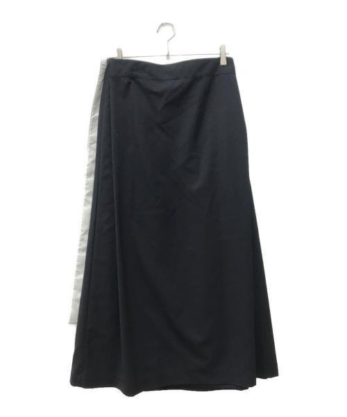 LOHEN（ローヘン）LOHEN (ローヘン) バイカラーベルトオーバーラップスカート ネイビー サイズ:38の古着・服飾アイテム