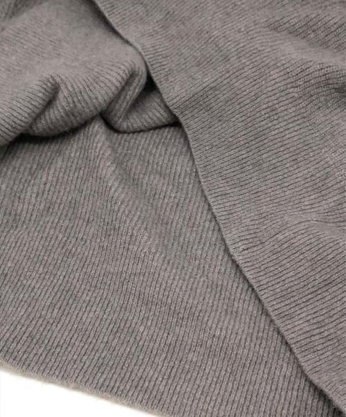 RIVE DROITE（リヴドロワ）RIVE DROITE (リヴドロワ) ヘアリーウール片畦Vネックニット グレー サイズ:Fの古着・服飾アイテム