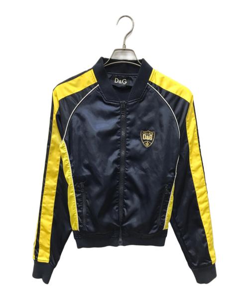 DOLCE & GABBANA（ドルチェ＆ガッバーナ）DOLCE & GABBANA (ドルチェ＆ガッバーナ) ジップブルゾン ネイビー サイズ:44の古着・服飾アイテム