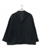 LAD MUSICIANラッドミュージシャン）の古着「ウールブレンドハーフコート」｜ブラック