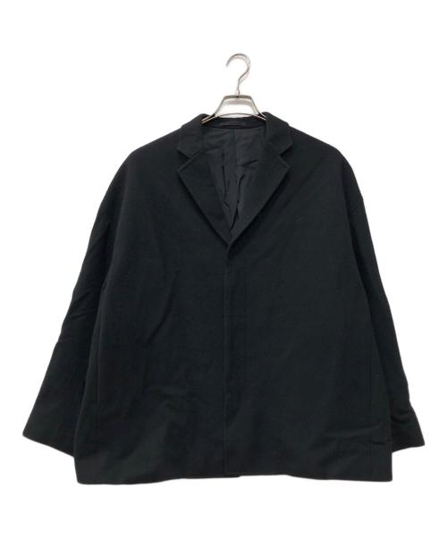 LAD MUSICIAN（ラッドミュージシャン）LAD MUSICIAN (ラッドミュージシャン) ウールブレンドハーフコート ブラック サイズ:44の古着・服飾アイテム