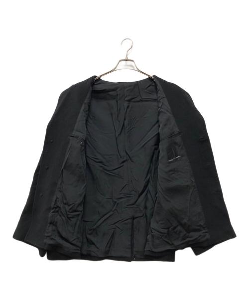 LAD MUSICIAN（ラッドミュージシャン）LAD MUSICIAN (ラッドミュージシャン) ウールブレンドハーフコート ブラック サイズ:44の古着・服飾アイテム