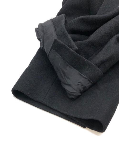 LAD MUSICIAN（ラッドミュージシャン）LAD MUSICIAN (ラッドミュージシャン) ウールブレンドハーフコート ブラック サイズ:44の古着・服飾アイテム