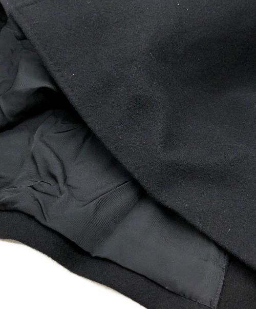 LAD MUSICIAN（ラッドミュージシャン）LAD MUSICIAN (ラッドミュージシャン) ウールブレンドハーフコート ブラック サイズ:44の古着・服飾アイテム