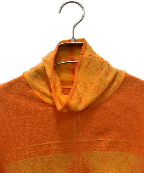 Mame Kurogouchi（マメクロゴウチ）Mame Kurogouchi (マメクロゴウチ) 総柄カットソー オレンジ サイズ:Mの古着・服飾アイテム