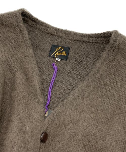 Needles（ニードルズ）Needles (ニードルズ) Mohair Cardigan ブラウン サイズ:Mの古着・服飾アイテム