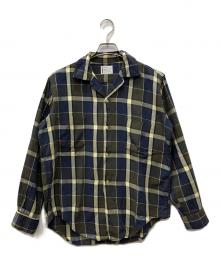 Sears（シアーズ）の古着「オープンカラーシャツ」｜グリーン